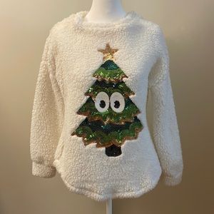 Sparkly Happy Pine Fleece